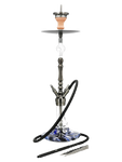 Invi Tesseract Edelstahl Gun Metal Blue Shisha